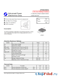 Datasheet AP0503GMA manufacturer A-Power