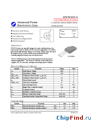 Datasheet AP07N70CF-A manufacturer A-Power