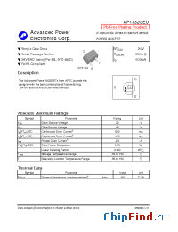 Datasheet AP1332GEU manufacturer A-Power