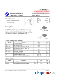 Datasheet AP15N03GH manufacturer A-Power