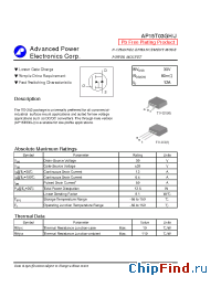 Datasheet AP15T03GJ manufacturer A-Power