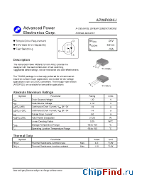 Datasheet AP20P02H manufacturer A-Power