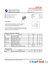Datasheet AP2301GN manufacturer A-Power