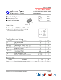 Datasheet AP2308GEN manufacturer A-Power