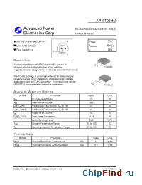 Datasheet AP40T03J manufacturer A-Power