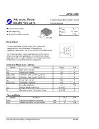 Datasheet AP60N03S manufacturer A-Power