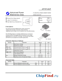 Datasheet AP75T10P manufacturer A-Power