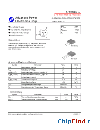 Datasheet AP9T18GH manufacturer A-Power