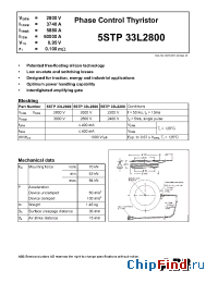 Datasheet 5STP33L2600 manufacturer ABB