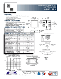 Datasheet ASR315EA manufacturer Abracon