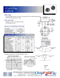 Datasheet ASR318 manufacturer Abracon