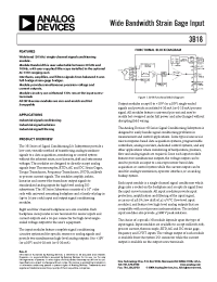Datasheet 3B18-00 manufacturer Analog Devices
