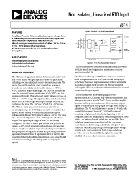 Datasheet 7B14-01-1 manufacturer Analog Devices