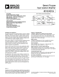 Datasheet AD102 manufacturer Analog Devices
