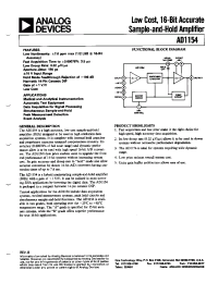Datasheet AD1154BD manufacturer Analog Devices