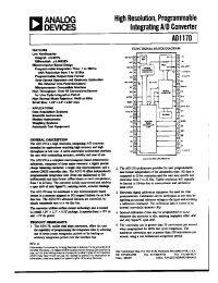 Datasheet AD1170 manufacturer Analog Devices
