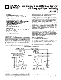 Datasheet AD13280AF manufacturer Analog Devices