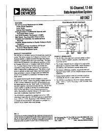 Datasheet AD1362K manufacturer Analog Devices
