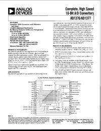 Datasheet AD1376 manufacturer Analog Devices