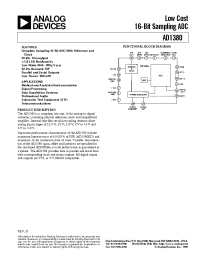 Datasheet AD1380J manufacturer Analog Devices