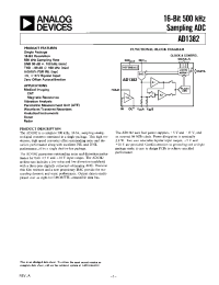 Datasheet AD1382 manufacturer Analog Devices