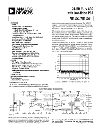 Datasheet AD1555-REF manufacturer Analog Devices