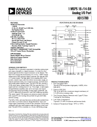 Datasheet AD15700BCA manufacturer Analog Devices