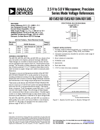 Datasheet AD1584ART-Reel7 manufacturer Analog Devices