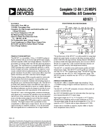Datasheet AD1671 manufacturer Analog Devices