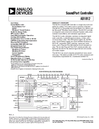 Datasheet AD1812JS manufacturer Analog Devices