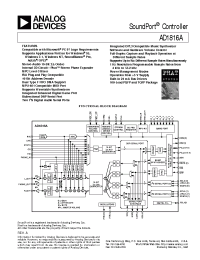 Datasheet AD1816A manufacturer Analog Devices