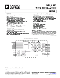 Datasheet AD1838AS manufacturer Analog Devices
