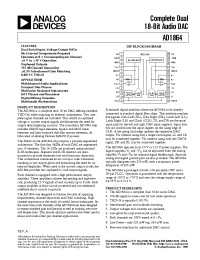 Datasheet AD1864N-K manufacturer Analog Devices