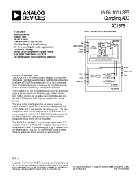 Datasheet AD1876JN manufacturer Analog Devices