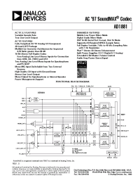 Datasheet AD1881JST manufacturer Analog Devices