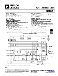 Datasheet AD1886A manufacturer Analog Devices