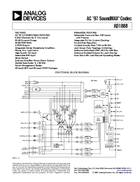 Datasheet AD1888 manufacturer Analog Devices