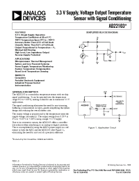 Datasheet AD22103KT manufacturer Analog Devices