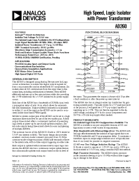 Datasheet AD260A manufacturer Analog Devices