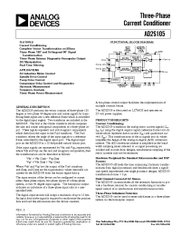 Datasheet AD2S105AP manufacturer Analog Devices