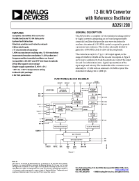 Datasheet AD2S1200 manufacturer Analog Devices