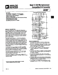 Datasheet AD390 manufacturer Analog Devices