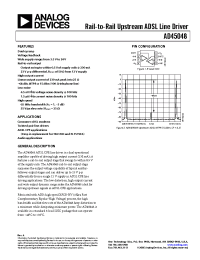 Datasheet AD45048AR-REEL manufacturer Analog Devices