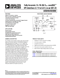Datasheet AD5060YRJZ-1500RL7 manufacturer Analog Devices