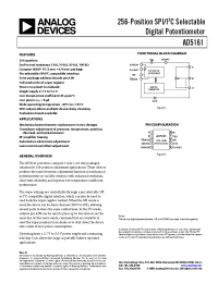 Datasheet AD5161BRM5 manufacturer Analog Devices
