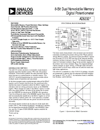 Datasheet AD5232BRU50-REEL7 manufacturer Analog Devices