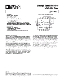 Datasheet AD53040 manufacturer Analog Devices