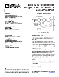 Datasheet AD5447YRU-REEL manufacturer Analog Devices