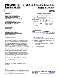 Datasheet AD5663BRMZ manufacturer Analog Devices