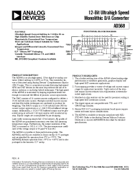 Datasheet AD568J manufacturer Analog Devices